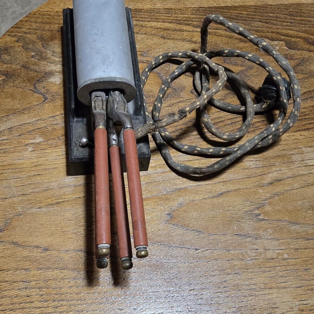 Vintage Marcel Curling Iron & Stove Set